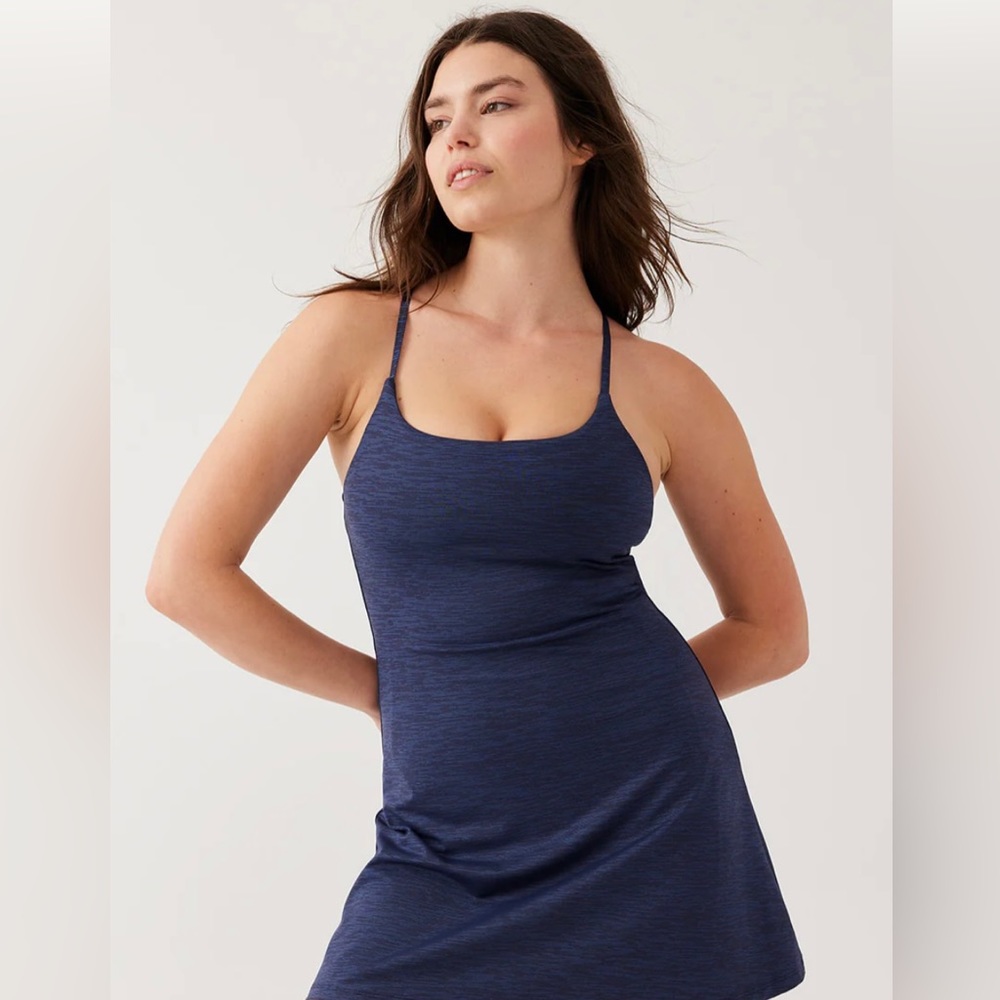 Outdoor Voices Move Free Dress Medium in Baltic